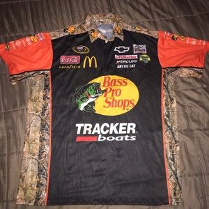 Nascar Pit Crew Quarter Zip Up Shirt